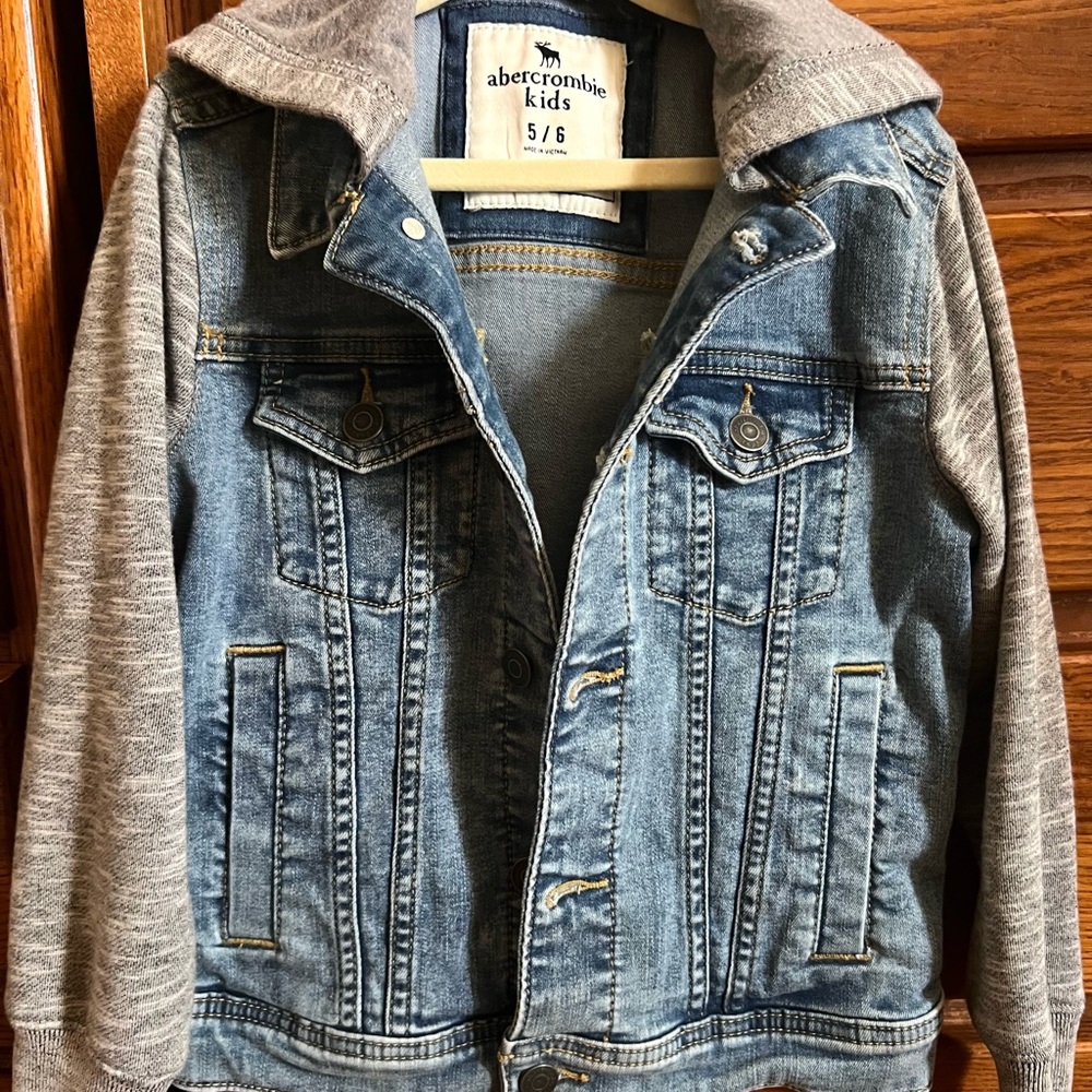 SOLD…Abercrombie kids denim jacket